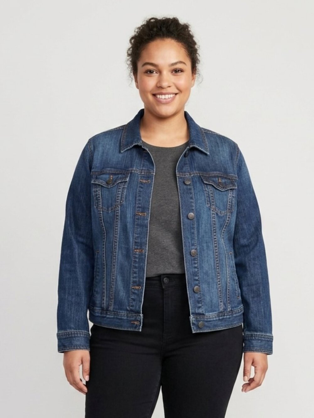 Old Navy Women's Size XXL Medium Wash Denim Jacket